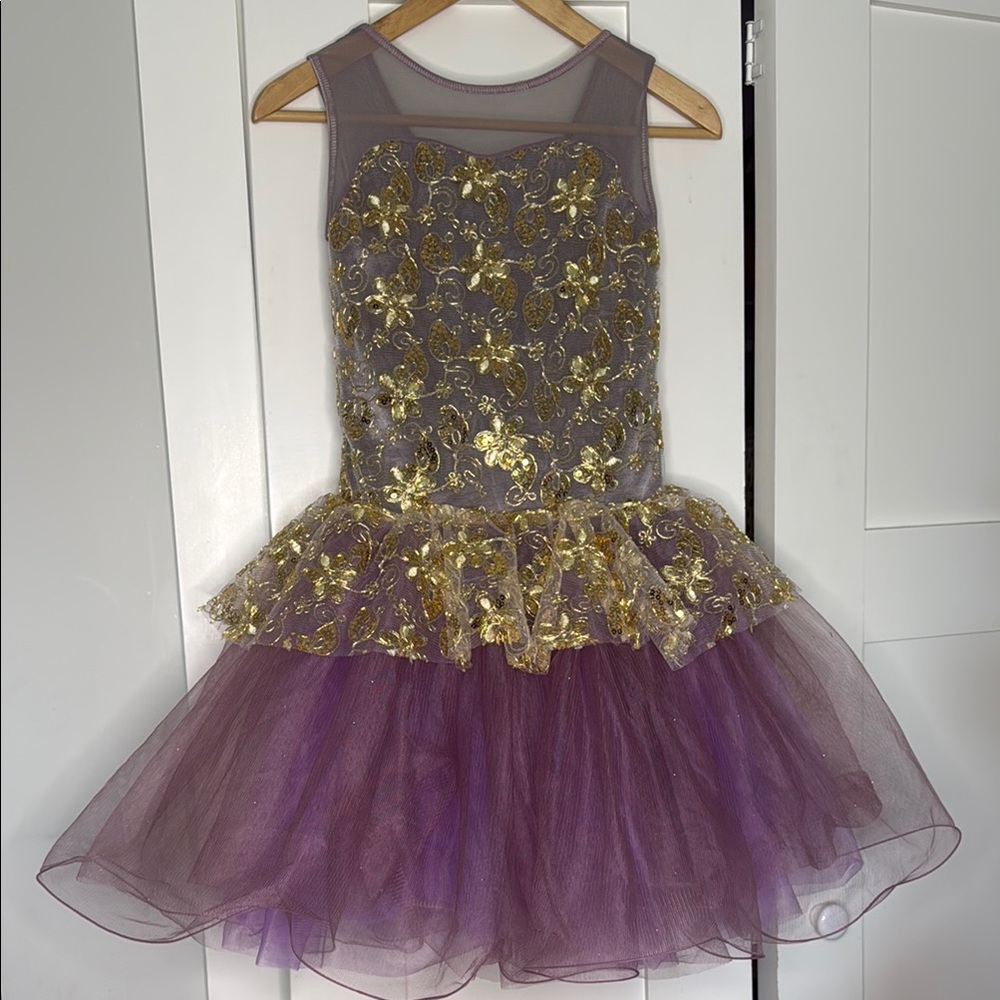 Purple Pointe leotard Tutu Dress Dance Costume Large